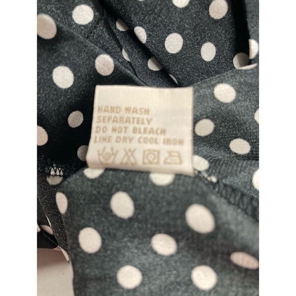 JONATHAN MARTIN Women’s Black & White Polka Dot Top Size Small - Picture 8 of 9